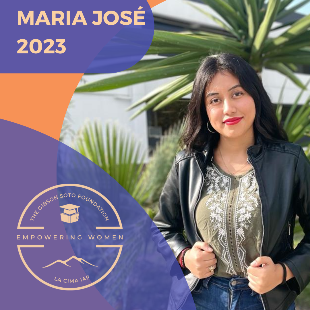 MARIA JOSE.  Studying for a bachelor’s degree in logistics.